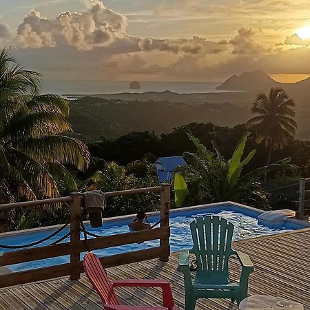 Villa Cosaroe 6-14 Pers Piscine Et Superbe Vue Mer Panoramique Rivière-Salée Kültér fotó