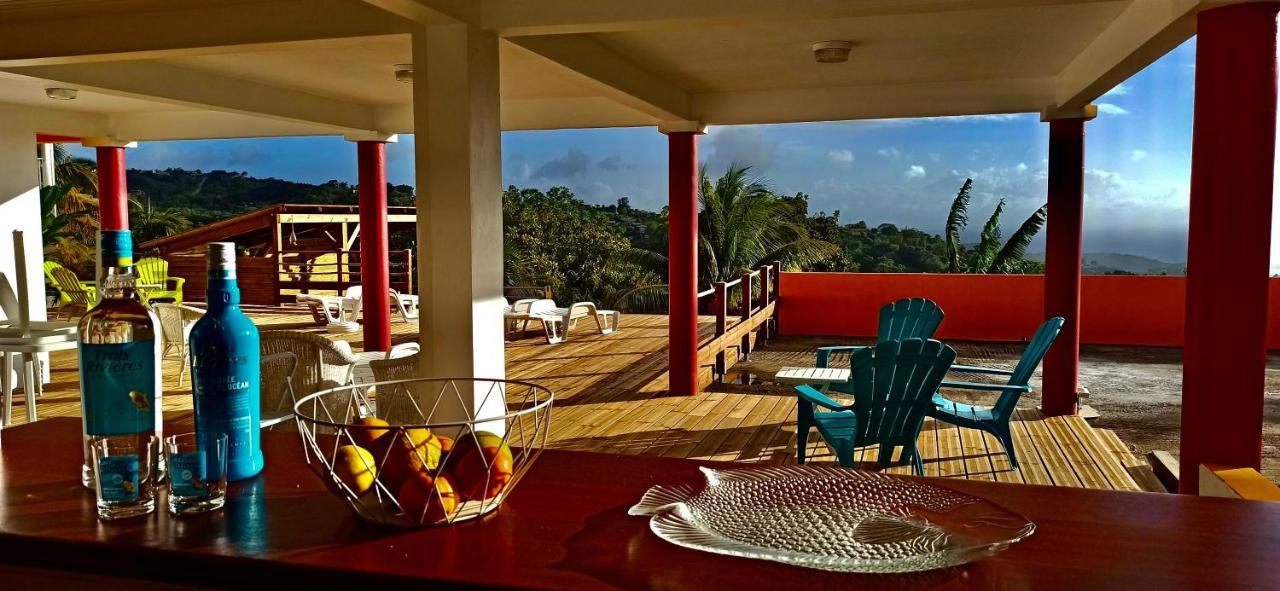 Villa Cosaroe 6-14 Pers Piscine Et Superbe Vue Mer Panoramique Rivière-Salée Kültér fotó