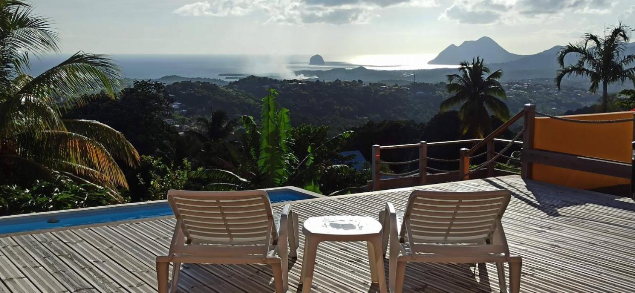 Villa Cosaroe 6-14 Pers Piscine Et Superbe Vue Mer Panoramique Rivière-Salée Kültér fotó
